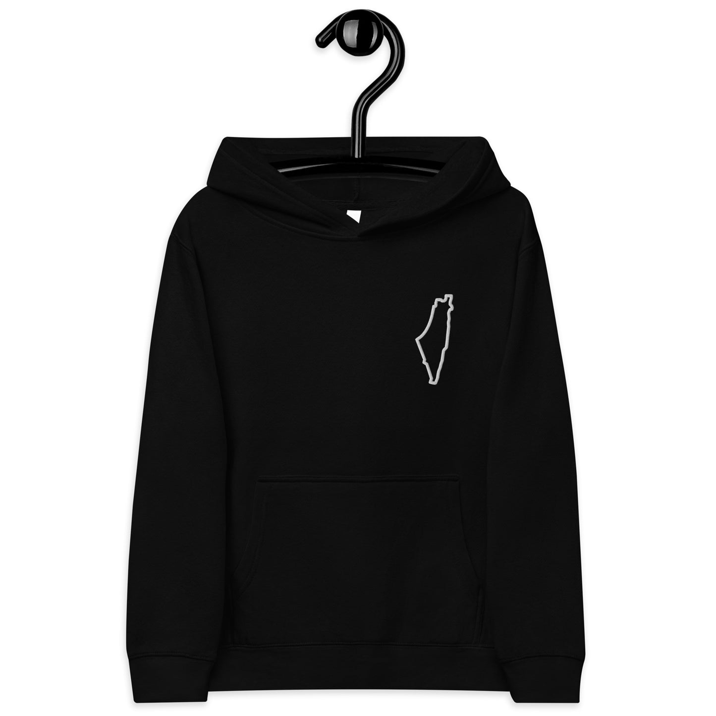 Kids Embroidered Fleece hoodie with back graphic