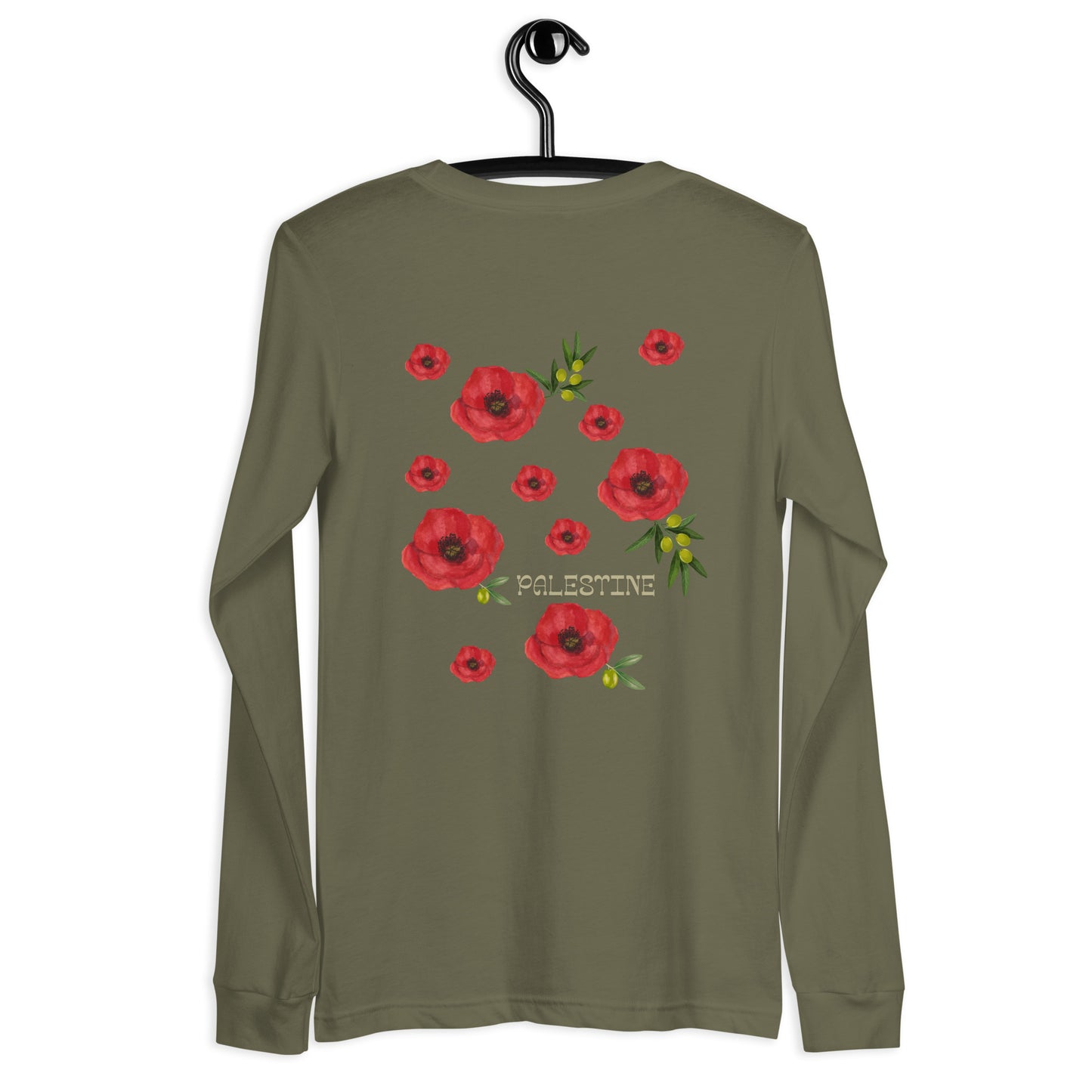 Poppy Flower Unisex Long Sleeve Tee