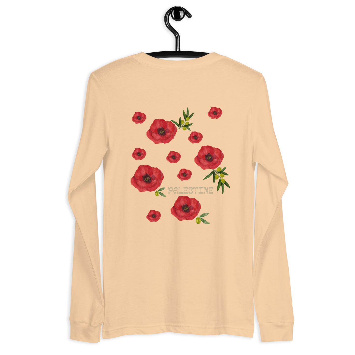 Poppy Flower Unisex Long Sleeve Tee