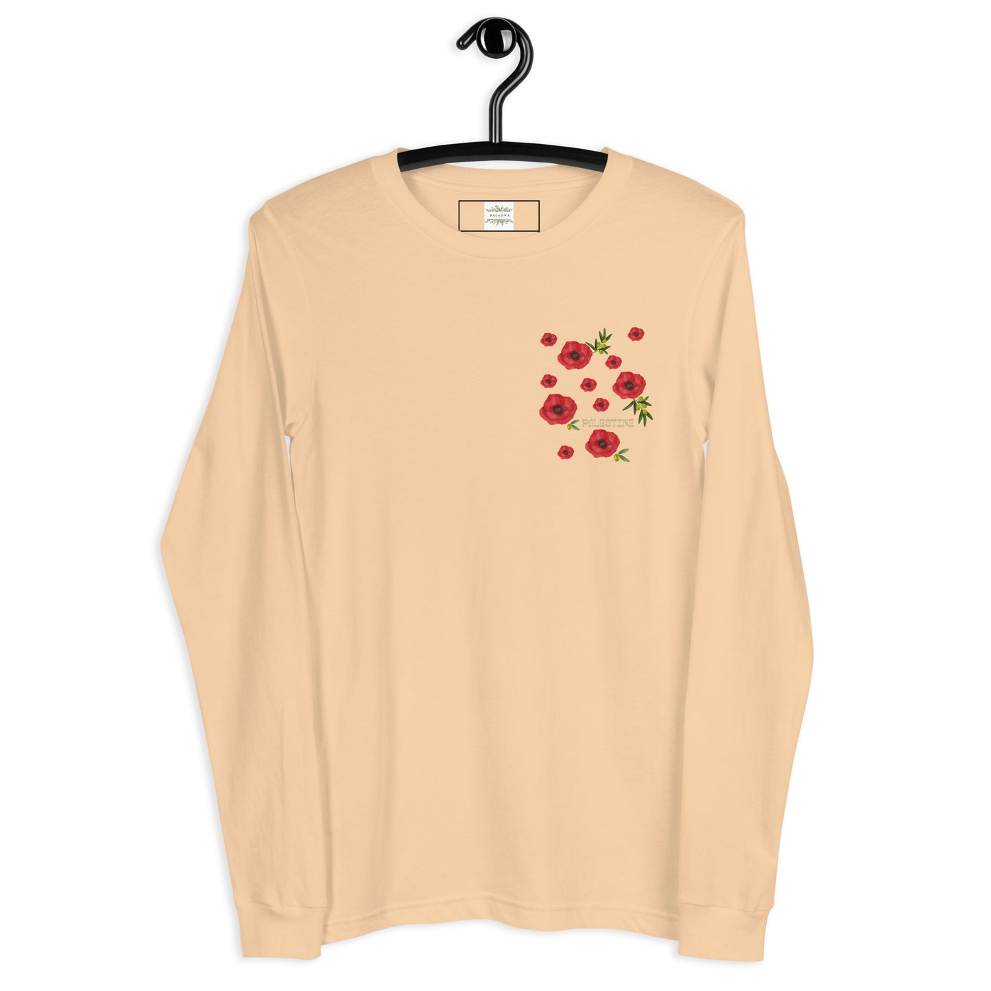 Poppy Flower Unisex Long Sleeve Tee